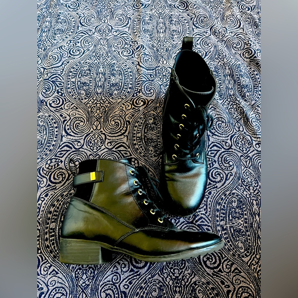Vegan leather ankle boot